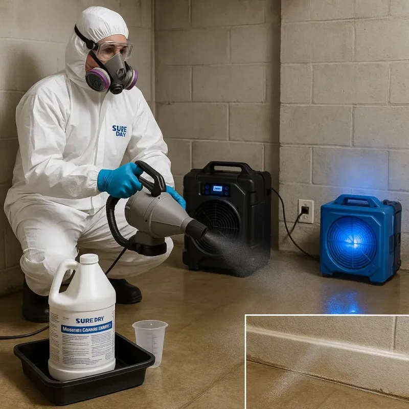 Sanitization and Odor Removal process in Saxapahaw, NC