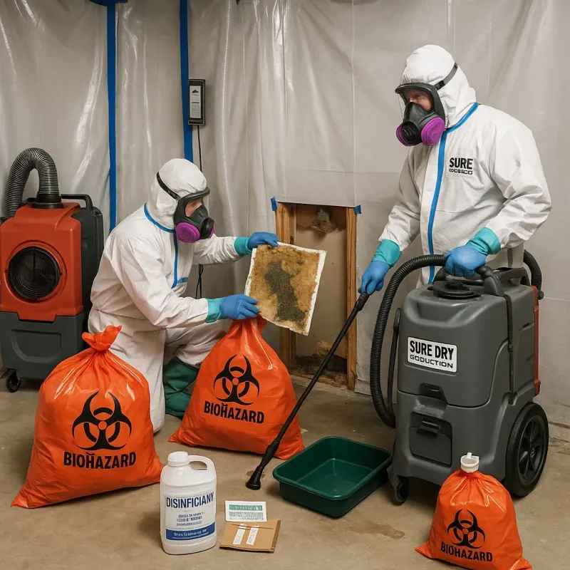 Contaminated Water Handling Protocols process in Saxapahaw, NC