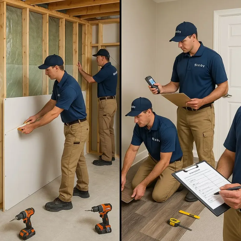 Repairs and Reconstruction process in Saxapahaw, NC